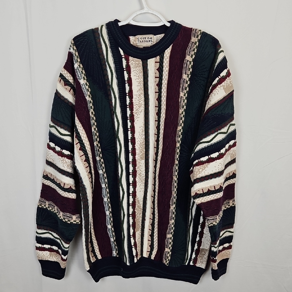 Vintage Cotton Traders XLT Coogi Style Sweater